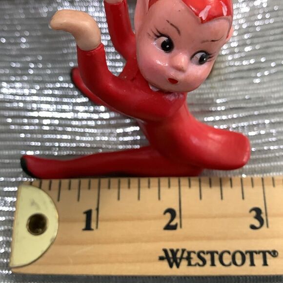 Vintage Rubber Red Pixie Climber Elf
Christmas Ornament - Picture 13 of 15